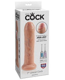 King Cock 7 Inch Uncut Dildo - Flesh