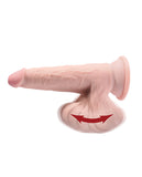 King Cock Plus 6 Inch Triple Density Cock W-swinging Balls - Ivory