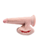 King Cock Plus 8 Inch Triple Density Cock W-swinging Balls - Ivory