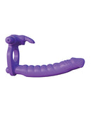 Fantasy C-ringz Silicone Double Pene Rabbit - Purple