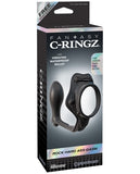 Fantasy C-ringz Rock Hard Ass-gasm Vibrating Ring - Black