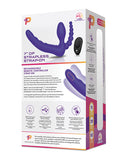 Pegasus 7 Inch Strapless Strap On W-remote - Purple