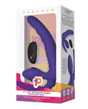 Pegasus 7 Inch Strapless Strap On W-remote - Purple