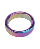 Plesur 2 Inch Metal Cock Ring - Rainbow