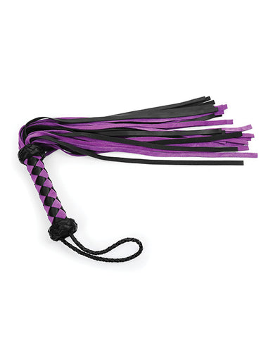 Plesur 22 Inch Leather Flogger - Purple