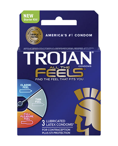 No Eta Trojan All The Feels Condom - Pack Of 3