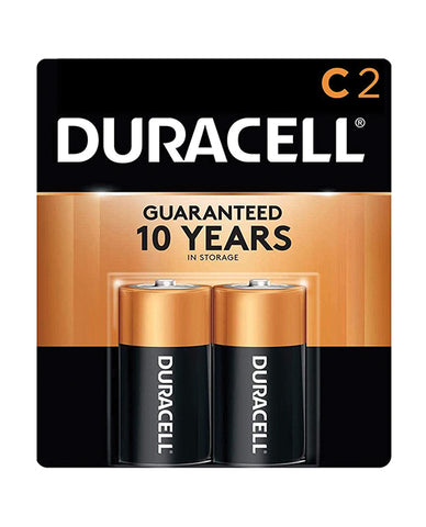 Duracell Alkaline Batteries - C Pack Of 2