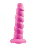 Rock Candy Suga Daddy 7 Inch Silicone Dildo - Pink