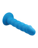 Rock Candy Suga Daddy 9.5 Inch Silicone Dildo - Blue