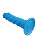 Rock Candy Suga Daddy 9.5 Inch Silicone Dildo - Blue