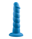 Rock Candy Suga Daddy 9.5 Inch Silicone Dildo - Blue