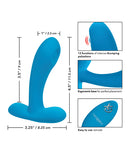 Silicone Pulsing Pleaser W-remote - Blue