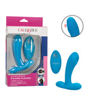 Silicone Pulsing Pleaser W-remote - Blue