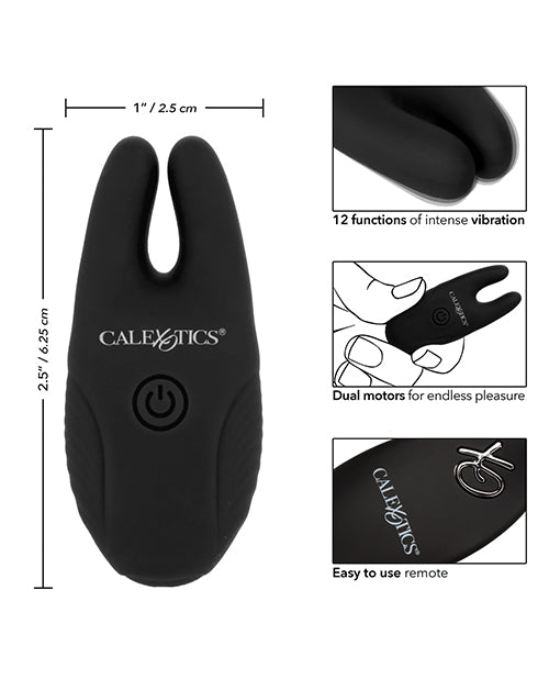 Silicone Nipple Clamps W-remote - Black