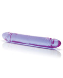 12 Inch Reflective Gel Smooth Double Dong - Lavender