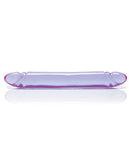 12 Inch Reflective Gel Smooth Double Dong - Lavender