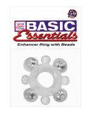 Basic Essentials Enhancer Ring W-beads - Clear