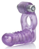 Double Diver Vibrating Enhancer W-flexible Penetrator - Purple