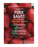 Fuck Sauce Flavored Water Based Personal Lubricant Sachet - .08 Oz Strawberry