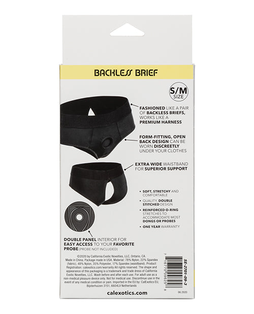 Boundless Backless Brief S-m - Black
