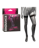 Radiance Thigh High Stockings - Black O/s