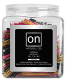 On For Her Arousal Gel Single Use Packet Tub - Asst. Flavor