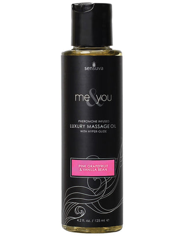 Sensuva Me & You Massage Oil - 4.2 Oz Grapefruit Vanilla