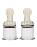 Shots Pumped Nipple Suctions Set - Large Clear