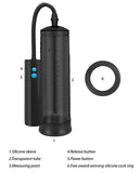 Shots Pumped Rechargeable Extreme Power Pump W-free Silicone Cock Ring - Black