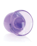 Shots Realrock Crystal Clear 3.5 Inch Anal Plug - Purple