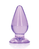 Shots Realrock Crystal Clear 3.5 Inch Anal Plug - Purple