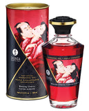 Shunga Warming Oil - 3.5 Oz Blazing Cherry