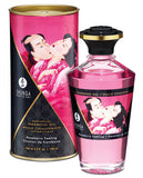 Shunga Warming Oil - 3.5 Oz Raspberry Feeling