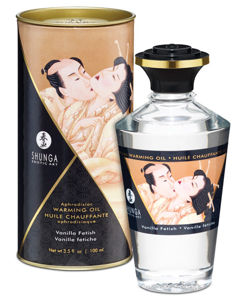 Shunga Warming Oil - 3.5 Oz Vanilla Fetish