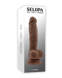 Selopa 6 Inch Lifelike Dildo - Dark