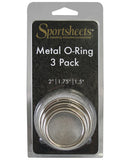 Sportsheets Metal O Ring - Pack Of 3