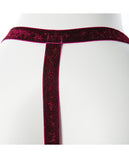 Gender Fluid Sugar Coated Harness - S-l Raspberry Glitter