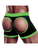 Get Lucky Strap On Boxers - Xs-s Black/green