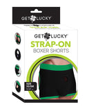 Get Lucky Strap On Boxers - Xs-s Black/green