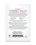 Wicked Sensual Care Simply Hybrid Jelle Lubricant - .1 Oz