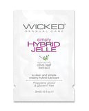 Wicked Sensual Care Simply Hybrid Jelle Lubricant - .1 Oz