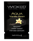 Wicked Sensual Care Water Based Lubricant - .1 Oz Vanilla Bean