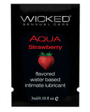 Wicked Sensual Care Water Based Lubricant - .1 Oz Strawberry