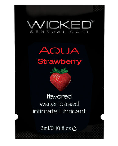 Wicked Sensual Care Water Based Lubricant - .1 Oz Strawberry