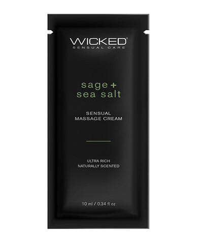 Wicked Sensual Care Sage & Sea Salt Massage Cream  - .34 Oz