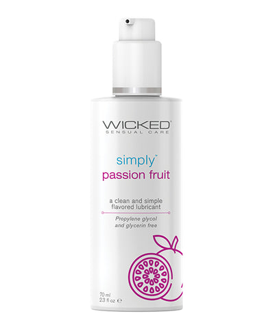 Wicked Sensual Care Simply Water Based Lubricant - 2.3 Oz Passion Fruit