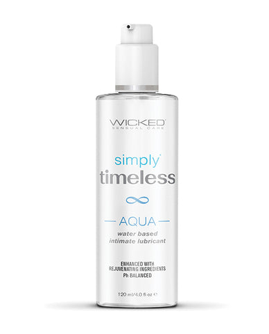 Wicked Sensual Care Simply Timeless Aqua Water Based Lubricant - 4 Oz