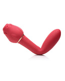 Inmi Bloomgasm Sweet Heart Rose 5x Suction Rose & 10x Vibrator - Red