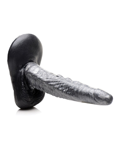 Creature Cocks The Gargoyle Rock Hard Silicone Dildo - Silver-black