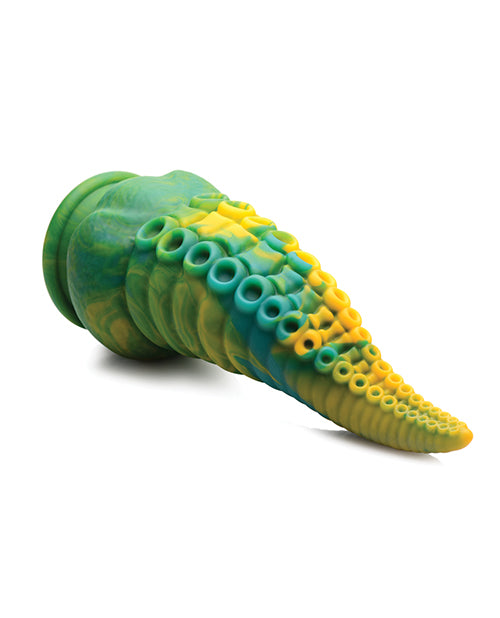 Creature Cocks Monstropus Tentacled Monster Silicone Dildo - Green-yellow